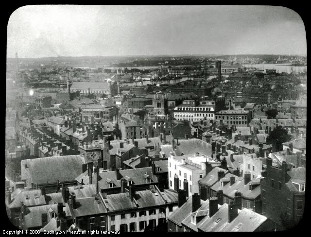View over Boston North East of State House